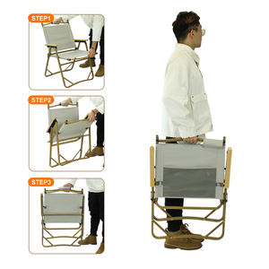 Silla Plegable Portátil para Exteriores, Ligera, con Marco de Aluminio, Reclinable, para Campamento - Product Image 4