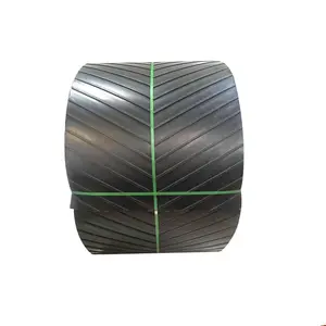 Sabuk konveyor karet beton tahan panas Harga bentuk <span class=keywords><strong>V</strong></span> untuk pertanian penjualan gandum pasir basah 5 lapis karet - Product Image 1