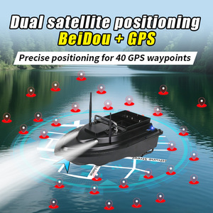 Sonar de pêche pour <span class=keywords><strong>bateau</strong></span> à appât 7,4 V, détecteur de poissons sans fil avec positionnement GPS et télécommande - Product Image 6
