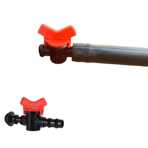 Conector Rápido de Plástico de 16/20 mm para Tubería de Riego por Goteo, Válvula de Control de Flujo para Invernadero, Jardín y Agricultura - Product Image 1
