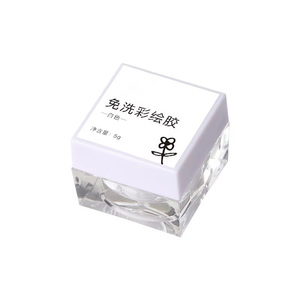 5G saturé sans lingette dessin peinture Gel UV blanc noir <span class=keywords><strong>Nail</strong></span> <span class=keywords><strong>Art</strong></span> vernis <span class=keywords><strong>manucure</strong></span> 3D Relief colle frottant miroir magique poudre - Product Image 6