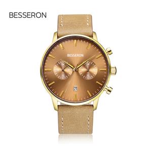 Relojes de Cuarzo de Lujo para Hombre OEM ODM, Personalizados con Parte Trasera de Acero Inoxidable, Movimiento Japonés, Correa de Cuero, Hebilla, Estilo Ejecutivo, Venta al Por Mayor - Product Image 4