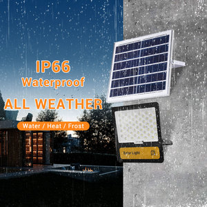 Lumen élevé extérieur Ip65 étanche 100 200 watts le projecteur solaire a mené la dernière lumière d'inondation solaire - Product Image 3