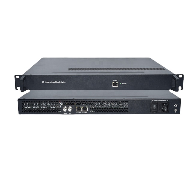 IPM6100 Catv Analog NTSC Modulator IP Multicast 32CH PAL-B/G RF Support DVB Subtitle Cable TV Headend H.265 Decoding Automatic