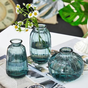 Ins Style Creative Glass <strong>Vase</strong> <strong>Flowers</strong> Green Plant Hydroponic Green Rose Plant Single Mini <strong>Small</strong> <strong>Vase</strong> Desktop Ornaments - Product Image 2
