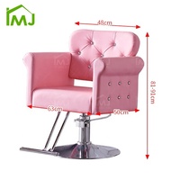 Chaises d'attente hydrauliques 360 °   Chaise de coiffeur pivotante pour salon de beauté