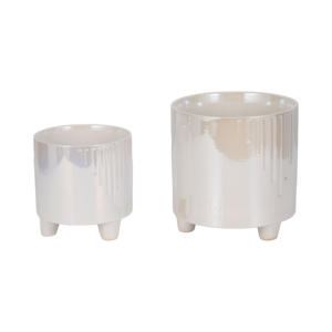 Vasi cilindrici moderni con piedistallo per uso interno ed esterno - Product Image 3