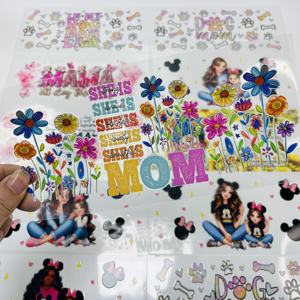 Etiquetas Adhesivas Impermeables para el Día <span class=keywords><strong>de</strong></span> <span class=keywords><strong>la</strong></span> Madre, Personalizadas con Logotipo por Transferencia <span class=keywords><strong>de</strong></span> Calor, Envolturas para Vasos <span class=keywords><strong>de</strong></span> 16 oz con Protección UV DTF, Venta al Por Mayor <span class=keywords><strong>de</strong></span> Fábrica - Product Image 2