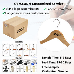 Perchas de madera antideslizantes de calidad negra, percha para vestido de <span class=keywords><strong>boda</strong></span> con ranuras para los hombros, percha de madera de lujo para tienda Boutique - Product Image 3