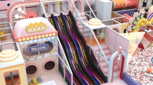 Aire <span class=keywords><strong>de</strong></span> jeux intérieure pour enfants, petit bureau <span class=keywords><strong>de</strong></span> vente, mezzanine, équipement <span class=keywords><strong>d</strong></span>'amusement, combinaison toboggan et installations <span class=keywords><strong>d</strong></span>'escalade - Product Image 4