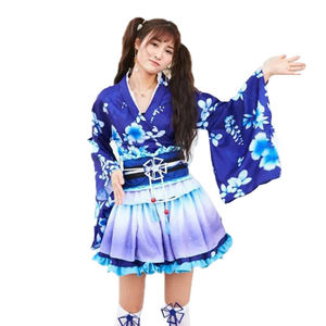 <span class=keywords><strong>Anime</strong></span> Live Show Ropa de mujer Kimono tradicional japonés Vestido Bata Conjunto de escenario de moda Disfraz para fanáticos y artistas - Product Image 6