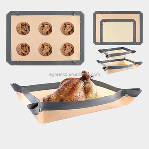 Tapete de Silicona Antiadherente para Hornear Galletas, Reutilizable, con Botones, a Prueba de Fugas - Product Image 1