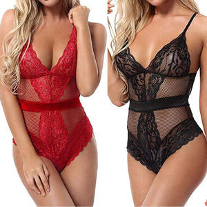 ชุดนอนเซ็กซี่แบบชิ้นเดียวสำหรับผู้หญิง ชุดคลับแวร์ ชุดบอดี้สูทวาบหวิว ชุดเท็ดดี้ ชุดชั้นในลูกไม้ - Product Image 1