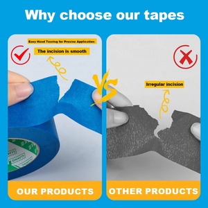 Ujang biểu tượng tùy chỉnh cinta adhesiva Ô Tô sơn Băng UV kháng 14 / 30 ngày màu xanh họa sĩ Masking băng cho bức tranh - Product Image 4