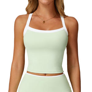 Top Deportivo de Yoga para Mujer Disko Sport, Cuello Cuadrado, Color Sólido EBX2027, Sujetador Deportivo con Diseño de Bloques de Color - Product Image 5