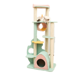 Cat tree cat tower tiragraffi per gatti di alta qualità casa da gioco in legno carina - Product Image 4