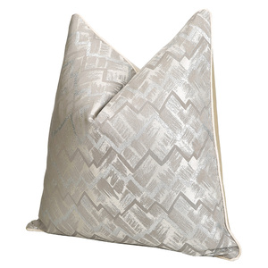 Fodere per <span class=keywords><strong>Cuscini</strong></span> <span class=keywords><strong>Grigio</strong></span> Argento Prezzo di Fabbrica 45x45 50x50, Federe Decorative di Lusso Quadrate per Divano Soggiorno - Product Image 2