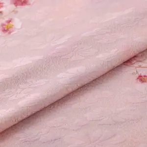 Composite Print Floral Black White Net Nylon Spandex Lace Fabric Mesh