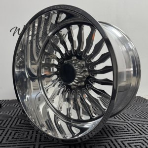 Rines Cromados Forjados Personalizados de 22, 24 y 26 Pulgadas para Camionetas, con Borde Profundo, Offset Negativo, para Ford F150, F250, RAM, Chevy Silverado - Product Image 6