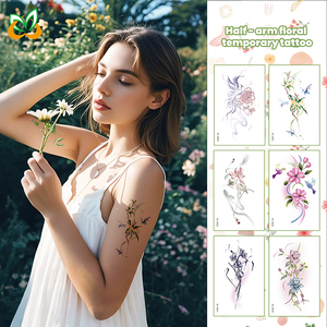 Nuevo Diseño de Tatuajes Temporales Impermeables con Mini Flores - Tatuajes Temporales Modernos - Product Image 1