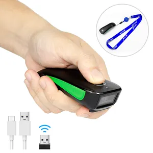 Netum Mini 1D 3-in-1 BT & USB Wired & 2.4G Wireless Barcode Reader Portable Bar Code Scanning Work with Windows Android IOS