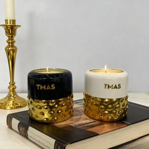 Bougie parfumée <span class=keywords><strong>de</strong></span> luxe aromatique <span class=keywords><strong>à</strong></span> la cire <span class=keywords><strong>de</strong></span> soja contenant <span class=keywords><strong>de</strong></span> <span class=keywords><strong>l</strong></span>'aromathérapie, parfum fort personnalisé pour la décoration <span class=keywords><strong>de</strong></span> la maison, marque privée - Product Image 5