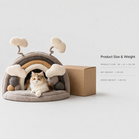 Canapé-lit orthopédique de luxe pour chiens et chats, moderne, rectangulaire, avec coussin confortable