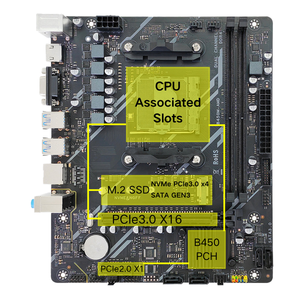 PANDL NEW B450 Mainboard CPU 7 5800X Supports XMP 2x DDR4 DIMM PCIe3.0 X16 NVME <b>M</b>.<b>2</b> <b>SSD</b> SATA3.0 B450 Motherboard 5 360 - Product Image 3