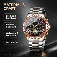 Reloj de Pulsera Cronógrafo de Lujo para Hombre, 3ATM Impermeable, Cuarzo, Estilo Ejecutivo Moderno, Aleación, Esfera de 40mm, Logotipo Personalizado OEM