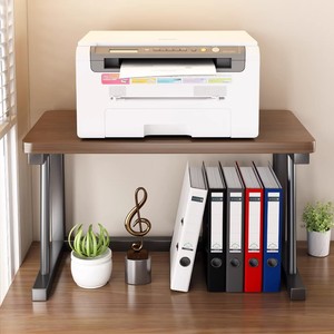Desktop Printer Shelf Double Layer Copier Extender Office Desk Storage Rack Multi Functional Document Organizer Rectangle - Product Image 4