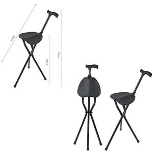 KSMED KSM-CS Canne de marche pliable réglable à trois pieds en alliage d'aluminium légère et portable pour personnes âgées - Product Image 3