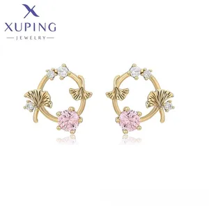 X000023719 xuping jewelry Classic 14K gold color personality versatile charm unique design earrings women fine jewelry earrings