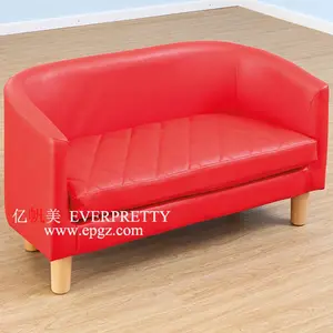 Everpretty – canapé 2 places de couleur rouge, mignon, design moderne, doux, pour enfants