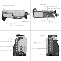 Kit de cage métallique pour appareil photo FX3/FX30 avec poignées supérieures et latérales, rig professionnel avec pince de câble et stabilisation