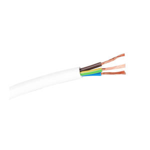 Cable redondo de 100m 3x1.5mm blanco - ideal para instalaciones eléctricas y uso doméstico. - Product Image 1