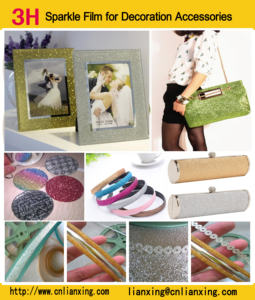 Film d'emballage en plastique de différentes couleurs pour chaussures, vinyle scintillant, laminage brillant, autocollant de voiture, rouleau de film pailleté en aluminium PVC - Product Image 2