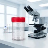 Vaso y Contenedor Transparente para Muestras de Orina Médica de 40 ml con Tapa de Rosca, Chengdu Haoboyou OEM PS