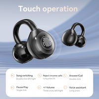 Écouteurs à conduction osseuse pour le sport, style clip d'oreille, étanches, son haute résolution, commande vocale, écouteurs tactiles