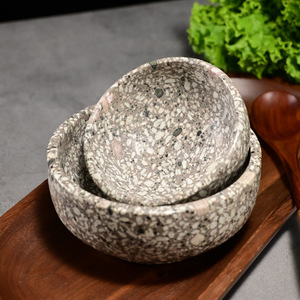 Stone Bowls Handmade Wabi Sabi Style For Kitchen Tableware 168 - Product Image 1