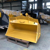 Aksesoris Bucket Hidrolik Excavator Tipe Tilt, Bucket Penggali Tugas Berat untuk Suku Cadang Mesin Konstruksi