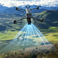 Scanner laser aérien GreenValley LiAir H600 Pro, scanner UAV, fréquence d'impulsion maximale de 1000 kHz, large plage de 450 à 1200 m pour la topographie et la cartographie des terrains