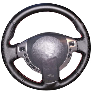 Personalizable DIY costura a mano de microfibra de cuero cubierta del <span class=keywords><strong>volante</strong></span> del coche Popular para <span class=keywords><strong>Nissan</strong></span> <span class=keywords><strong>QASHQAI</strong></span> x-trail <span class=keywords><strong>Nissan</strong></span> NV200 Rogue - Product Image 1
