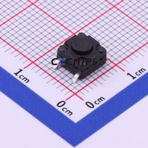 TS-FS66T-C-B Tactile Switch SMD-4P,6x6mm Switch Single Pole Single Throw Round Button 2.6N Vertical Mount - Product Image 1