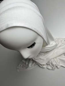 Hijab en jersey de qualité supérieure écharpe <span class=keywords><strong>bandana</strong></span> super douce et extensible dans les 4 sens <span class=keywords><strong>violet</strong></span> en sourdine idéal pour un usage quotidien tout ton de peau logo personnalisé quotidien - Product Image 3