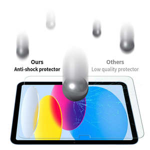 Protection d'écran en verre trempé facile à appliquer pour iPad 10e génération 2022, protection d'écran pour tablette iPad - Product Image 3