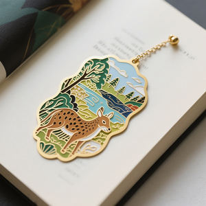 Charming Cute 3D Enamel Page Tags with Metal Hook for Anime Fan Collectibles - Product Image 3