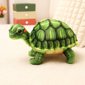 Màu xanh lá cây rùa búp bê sang trọng bền polyester bông cho trong nhà <span class=keywords><strong>Zoo</strong></span> trang trí nội thất xuyên biên giới kỷ niệm lưu niệm PP bông Điền - Product Image 3