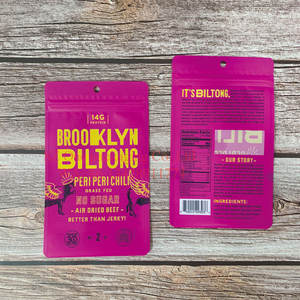 Трехстороннее уплотнение с УФ-печатью, пищевая говядина, курятина, курица, мясо, вакуумная гибкая упаковка, сумка на молнии, открытая внизу - Product Image 3