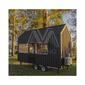 Maisons Tiny sur Roues <span class=keywords><strong>Pas</strong></span> Chères en Chine Cabine Préfabriquée Remorque Maison - Product Image 2