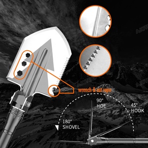 Ajoteqpt Multifunctionele Bijl En Schep Voor Buitengebruik Voor Noodgevallen Voor Auto 'S-Veelzijdige Gereedschapskist - Product Image 4